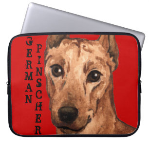 Pinscher Farbblock Laptopschutzhülle