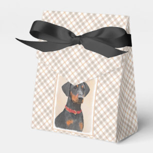 Pinscher Malerei Original Tierart Geschenkschachtel