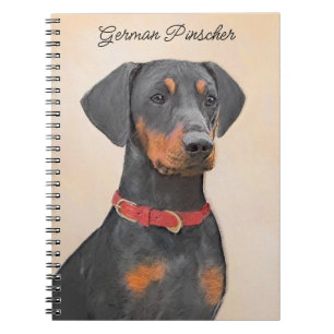 Pinscher Malerei Original Tierart Notizblock
