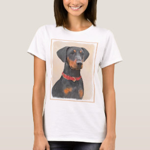 Pinscher Malerei Original Tierart T-Shirt
