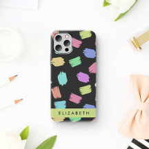 Pinsel, farbenfrohe Pinselstriche, Ihr Name