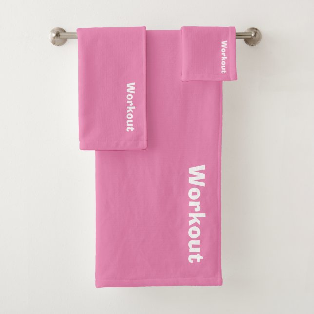 Pinsel für das Workout-Logo Badhandtuch Set (Insitu)