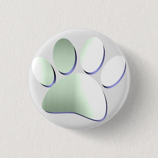 Pinsel für Hunde aus gebürstetem Metall Button (Vorderseite)