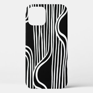 Pinsel-Grunge-Muster. Weiß und schwarz vintage. ab Case-Mate iPhone Hülle