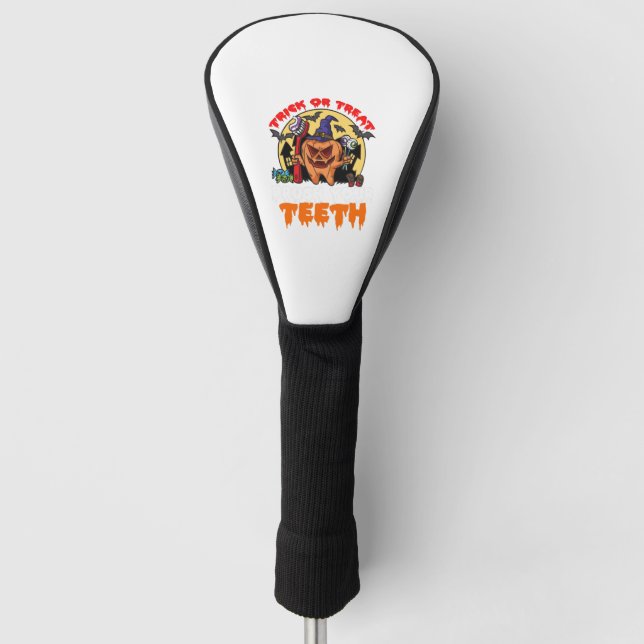 Pinsel Ihre Zähne Funny Dental Hygienist Puff Golf Headcover (Vorderseite)