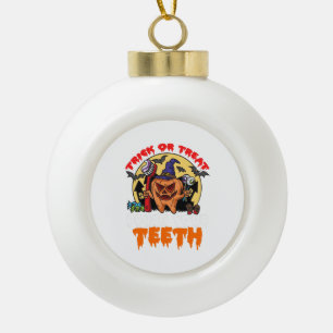 Pinsel Ihre Zähne Funny Dental Hygienist Puff Keramik Kugel-Ornament