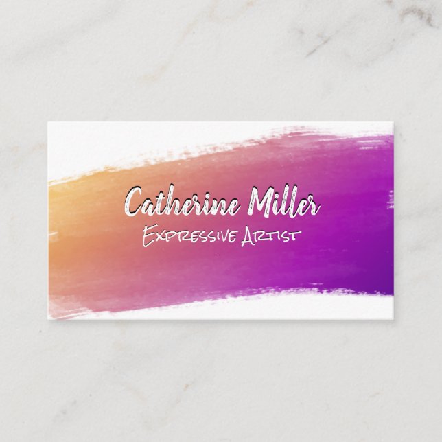 Pinsel | Künstlerisch Treuekarte (Vorderseite)