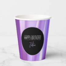 Pinsel-Lavendel-Papier-Party-Cup | elegant