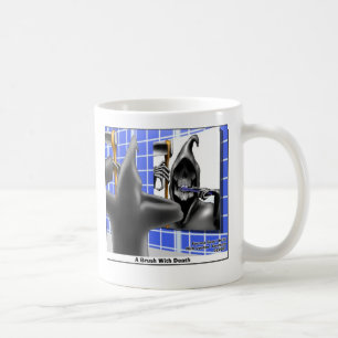 Pinsel mit lustigen Halloween-Cartoon-Geschenken z Kaffeetasse