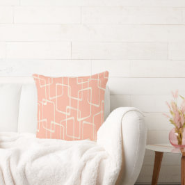 Pinsel Retro Lino Geometrisches Muster Kissen