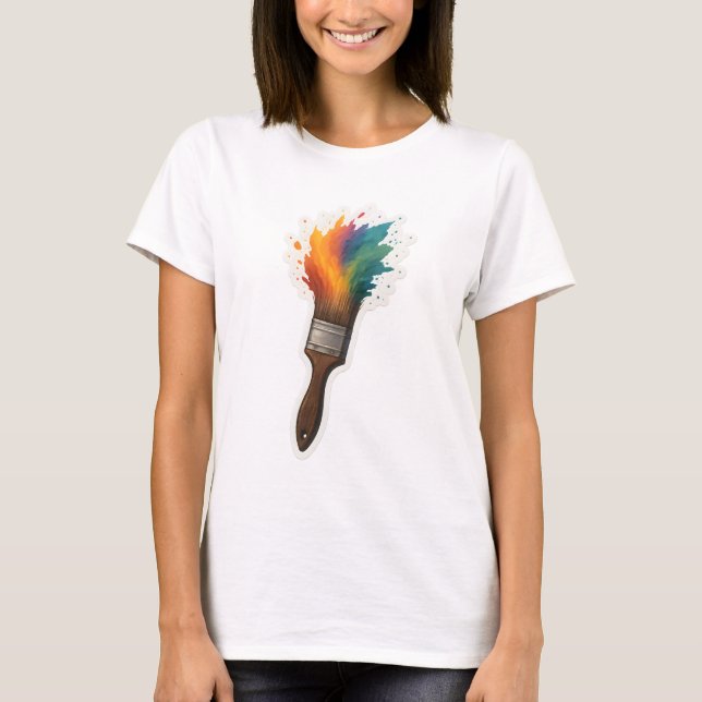Pinsel T-Shirt (Vorderseite)