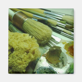 Pinsel und Pinsel Magnet