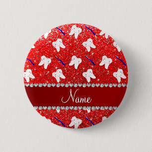 Pinsel und Zahnbürsten aus individuelle Name in Ne Button