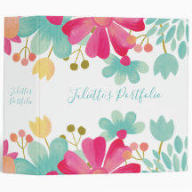 Pinselblüten Rezept Buchportfoliobinder