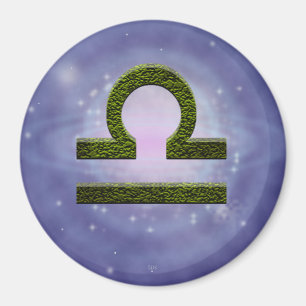 Pinselfarbe Libra Zodiac Astrologisches Zeichen Magnet