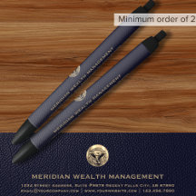 Pinselgoldgelb-Logo-Stift