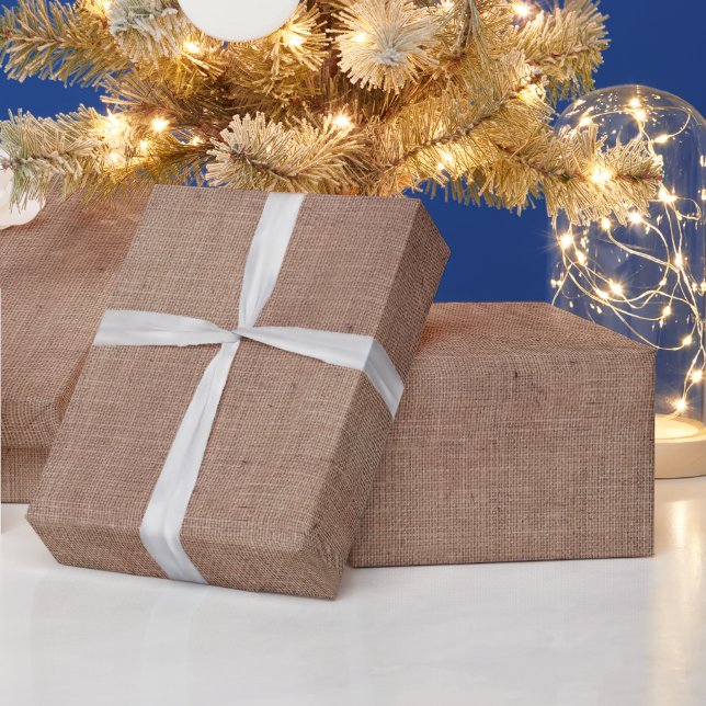 Pinselige Imitate Wäsche (Leinenlook) Geschenkpapier (Feiertage)