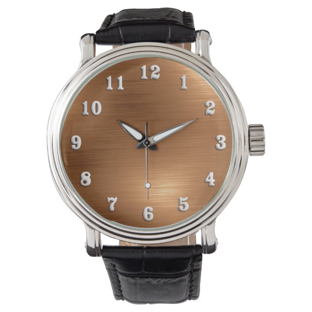 Pinselkopferschau Armbanduhr (Vorderseite)
