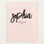 Pinselkriptorkalligrafie Giralot Blush Pink Planne Planer<br><div class="desc">Minimalistische Features Name in modernen Handschrift Schriftart.</div>