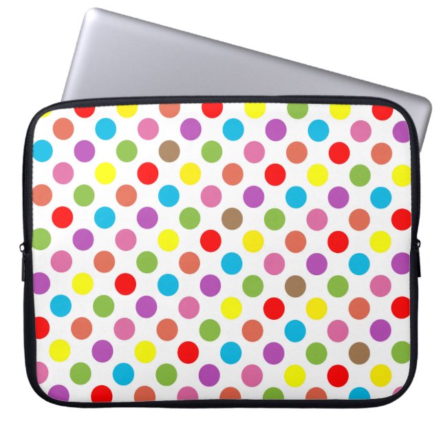 Pinselmuster aus Regenbogen Laptopschutzhülle (Vorderseite)