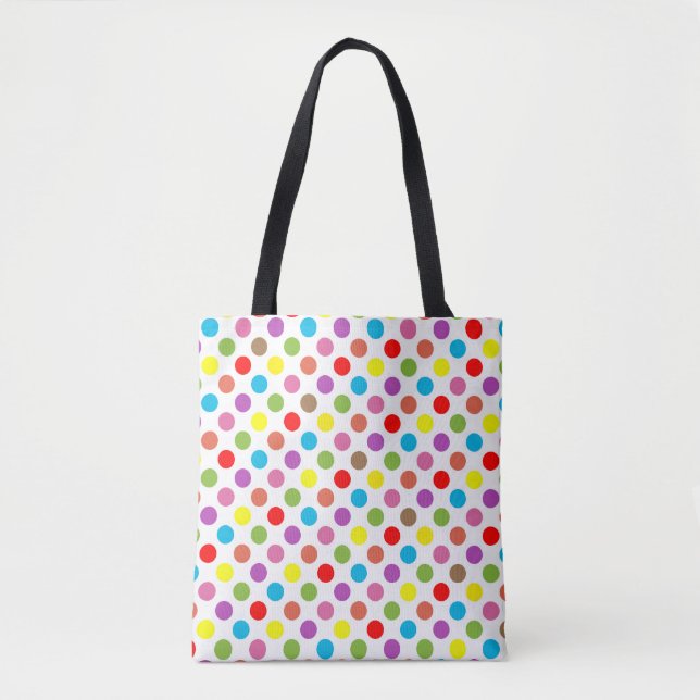 Pinselmuster aus Regenbogen Tasche (Vorderseite)