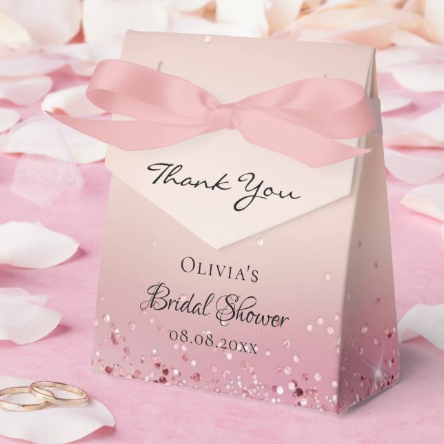 Pinselpinke Brautparty - Gefälligkeitsbox Geschenkschachtel (Hochzeit)