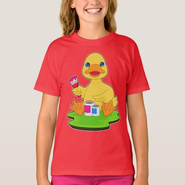 Pinselpinsel für Entenpinsel T-Shirt (Vorderseite)