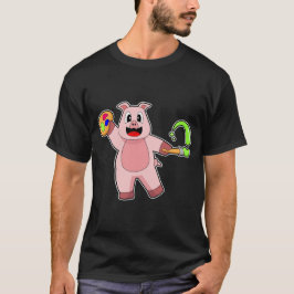 Pinselpinselfarbe T-Shirt