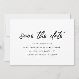 Pinselschrift Handwriting Minimalistisch Moderne H Save The Date