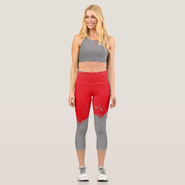 Pinselstrich 12 capri leggings (Vorderseite)