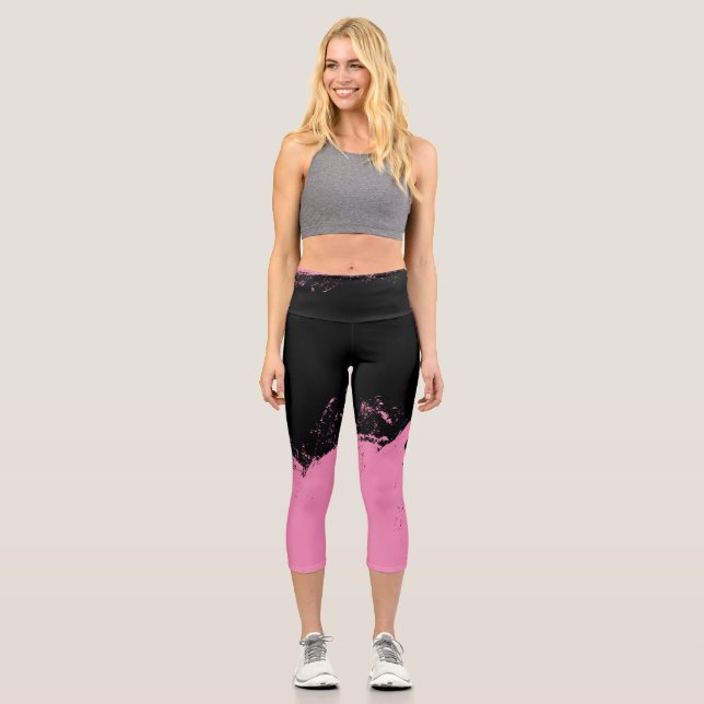 Pinselstrich 4 capri leggings (Vorderseite)