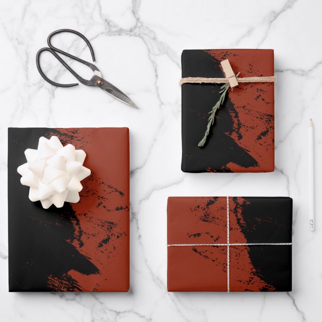 Pinselstrich 7 geschenkpapier set (Vorderseite)