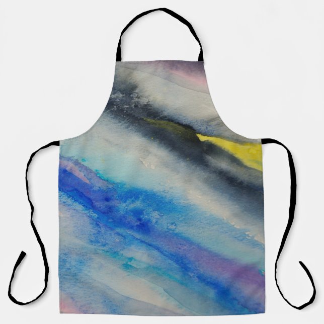  Pinselstrich, Abstrakte Aquarellfarbe Schürze (Vorderseite)