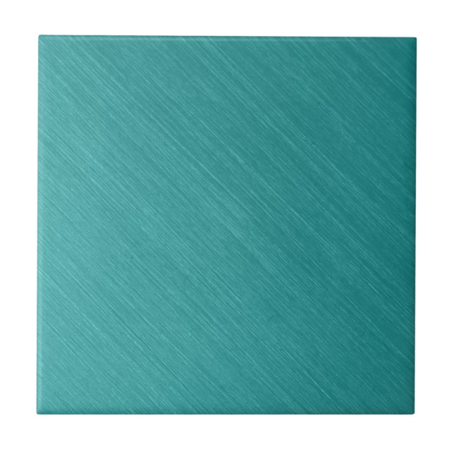 Pinselstrich, Aquamarine Metal Look kash001 Fliese (Vorderseite)