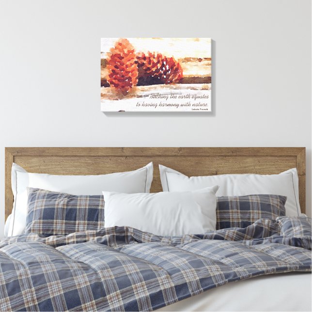 Pinselstrich Conne Digitale Kunst Leinwanddruck (Insitu (Schlafzimmer))