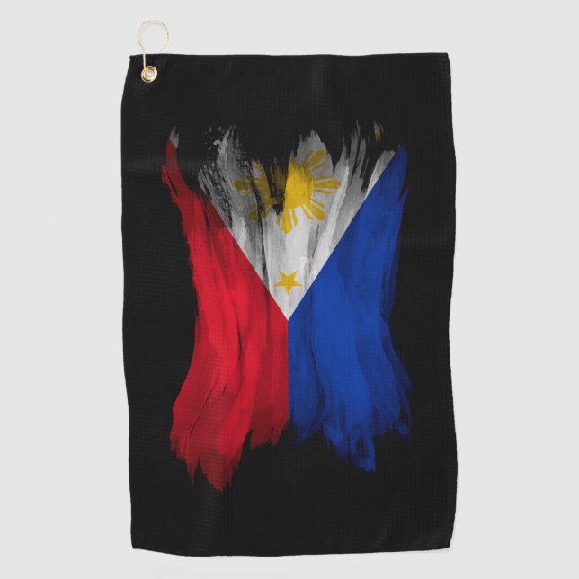 Pinselstrich der Philippinen, Nationalflagge Golfhandtuch (Vorderseite)