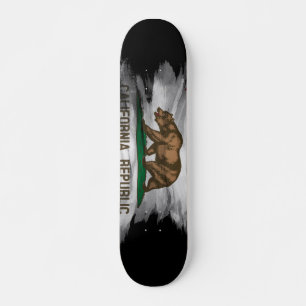Pinselstrich der Staatsflagge in Kalifornien, Kali Skateboard