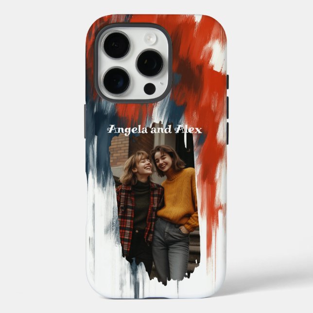 Pinselstrich-Foto iPhone 16 Pro Hülle (Rückseite)