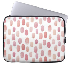 Pinselstrich in Aquarellfarbe. Einfaches niedliche Laptopschutzhülle