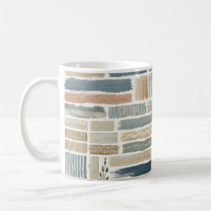 Pinselstrich Kaffeemaschine Tasse mit künstlerisch