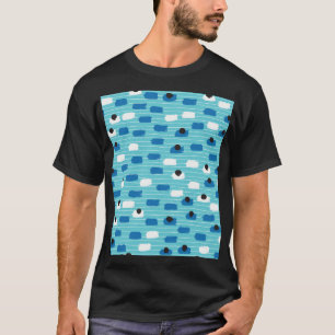 Pinselstrich nahtlos, handgezeichnet. T-Shirt