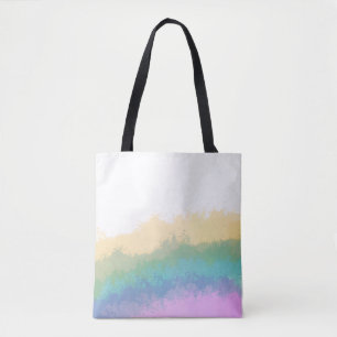 Pinselstrich Regenbogen Wasserfarbe Tasche