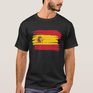 Pinselstrich Spanien Fahne T-Shirt