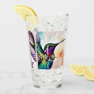 Pinselstrich-Vogel-Kunst Glas