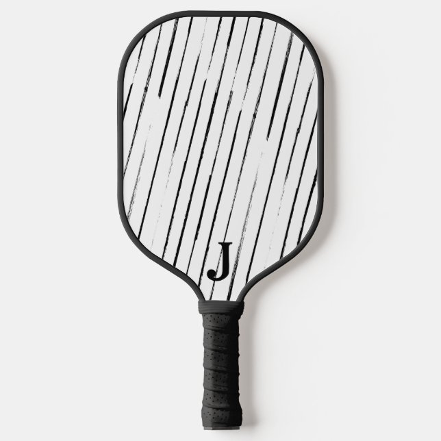 Pinselstriche Custom Inital Pickleball Paddle (Vorderseite)