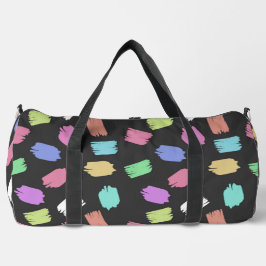 Pinselstriche, farbenfrohe Pinselstriche Duffle Bag