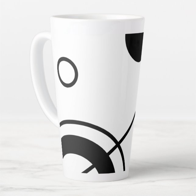 Pinselstriche für abstrakte Kunst Milchtasse (Linke Ecke)
