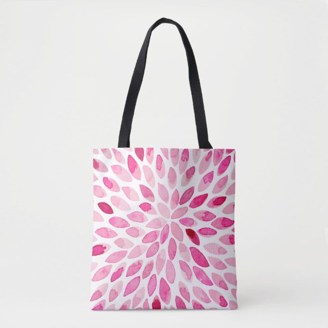 Pinselstriche für Wasserfarben - rosa Palette Tasche (Vorderseite)