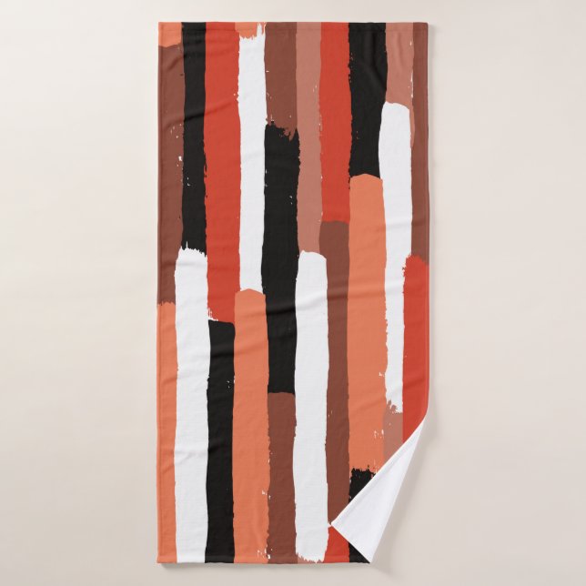 Pinselstriche, geometrisch, nahtlos badehandtuch (Badehandtuch)