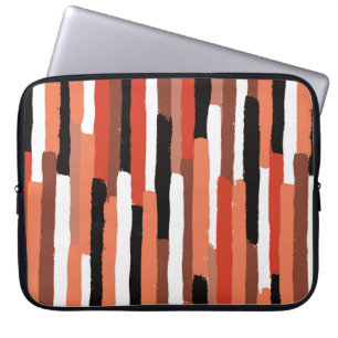 Pinselstriche, geometrisch, nahtlos laptopschutzhülle
